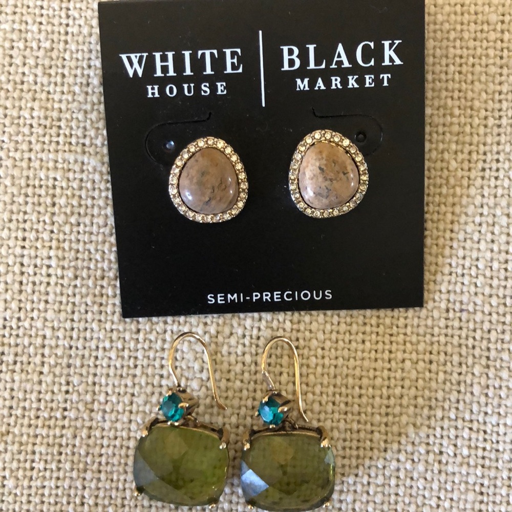 2 Pairs White House Black Market Earrings NWT